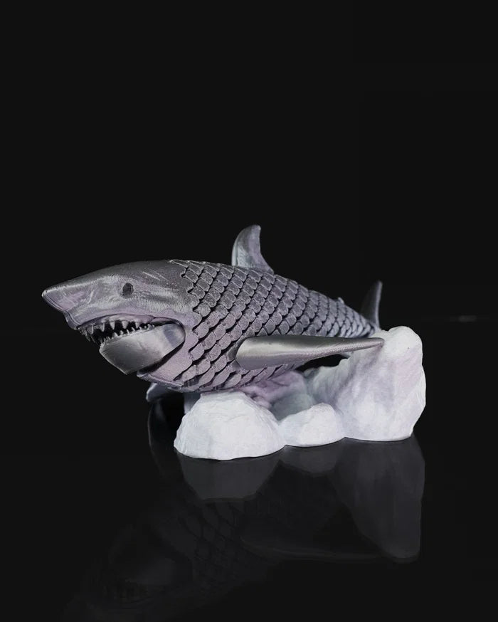 Great White Shark – Articulated Sculpture with Display Base